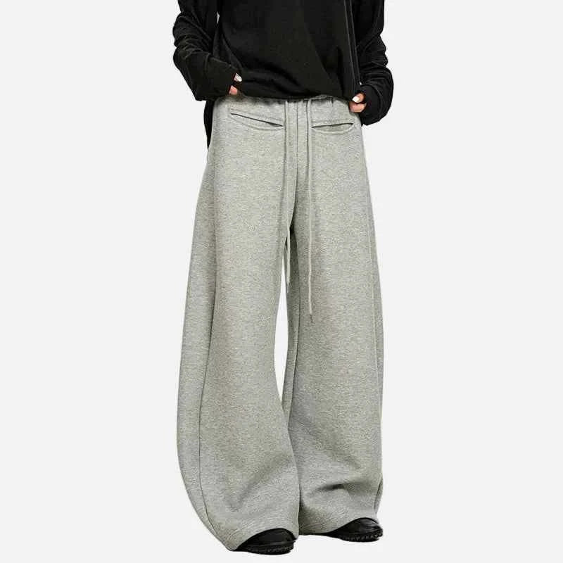 High End American Style Wide Leg Sports Sweatpants