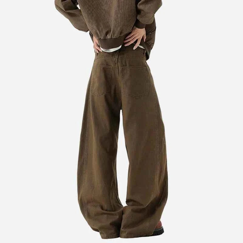 Korean Stylish Deconstruction Wide Leg Pants