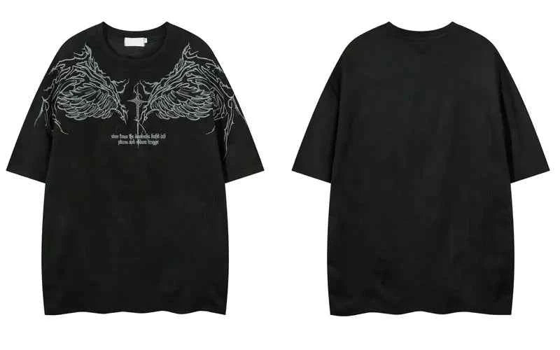 Plush Oversized Embroidered Short Sleeve T-Shirt