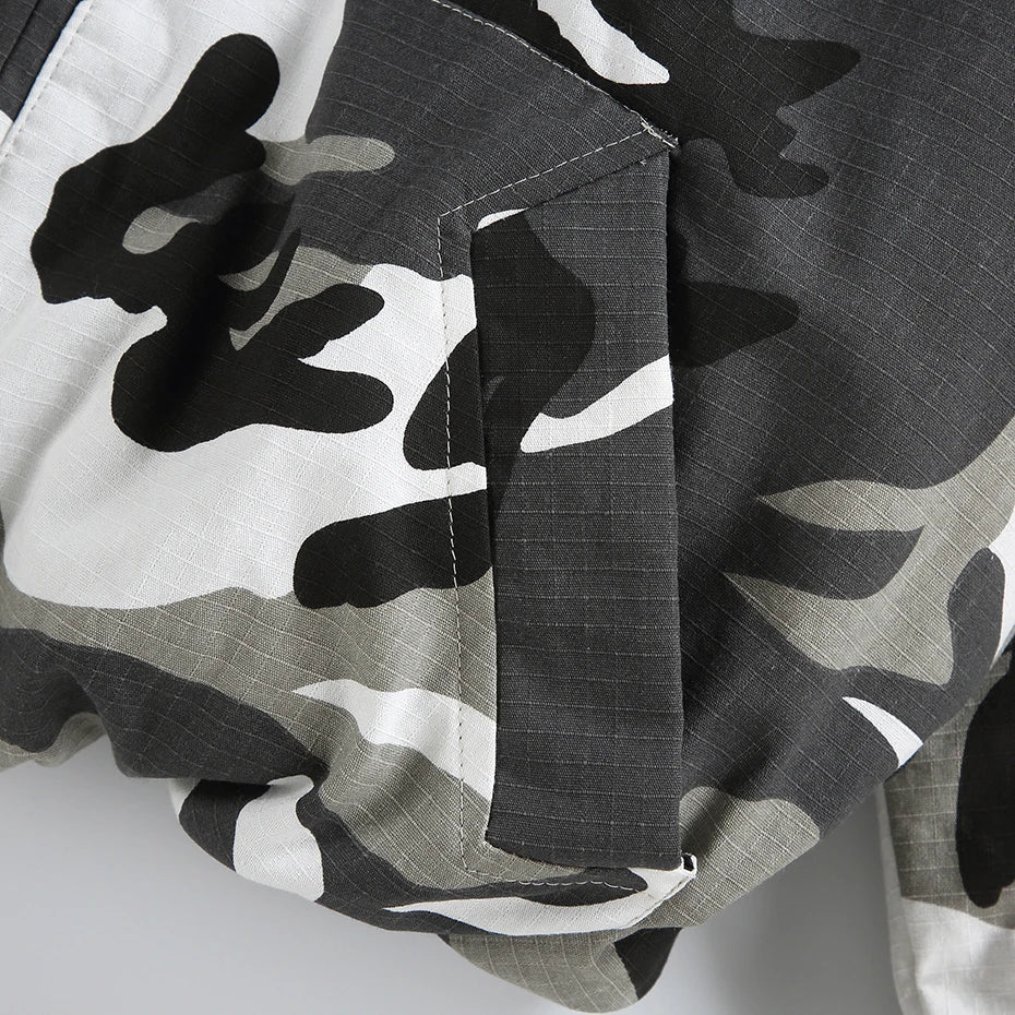 Disruptive Camouflage Elastic Waist Jacket