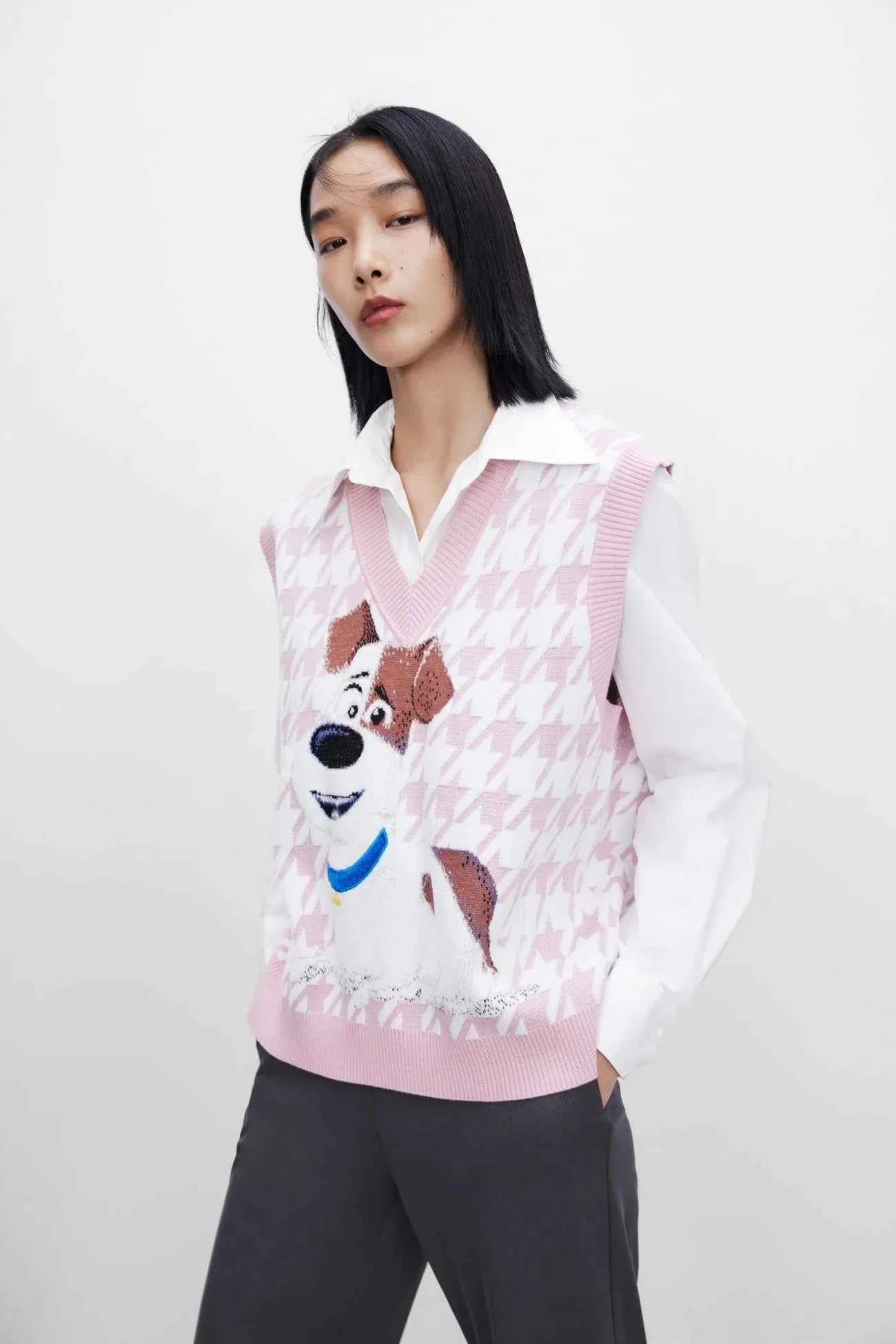 Women Cool Ethereal Cartoon Love Pet Sweater