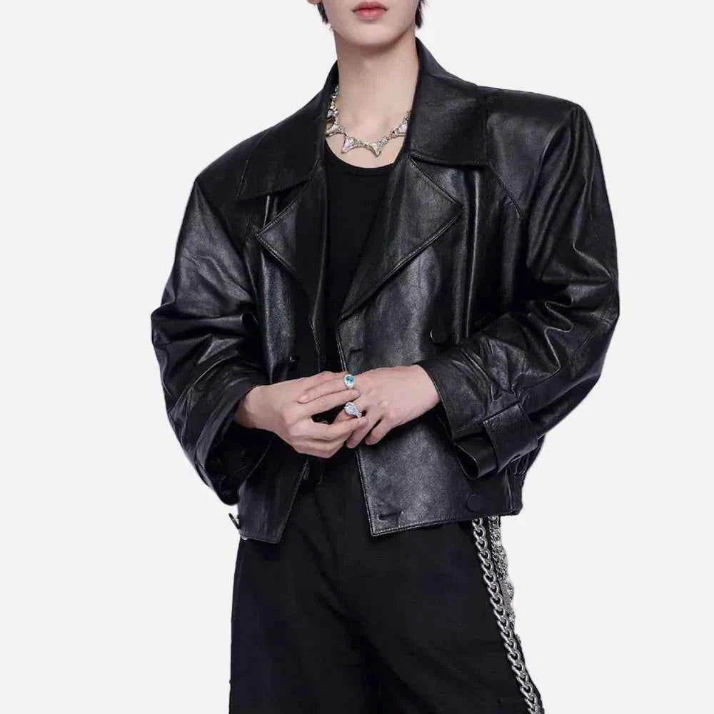 Long-lasting American Style Pu Leather Jacket