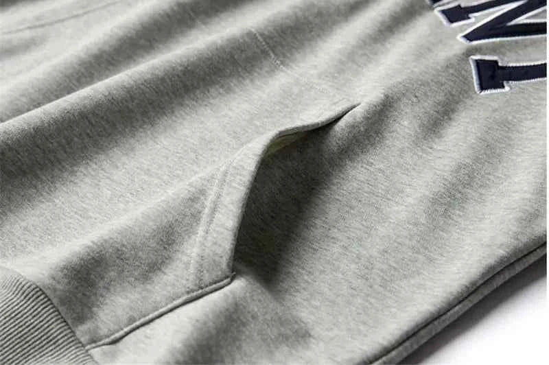 Japanese Style Letter Print Cotton Hoodie