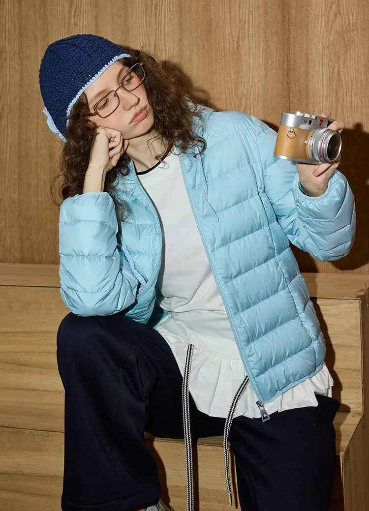 Ultra Warm Reversible Down Hooded Puffer Jacket