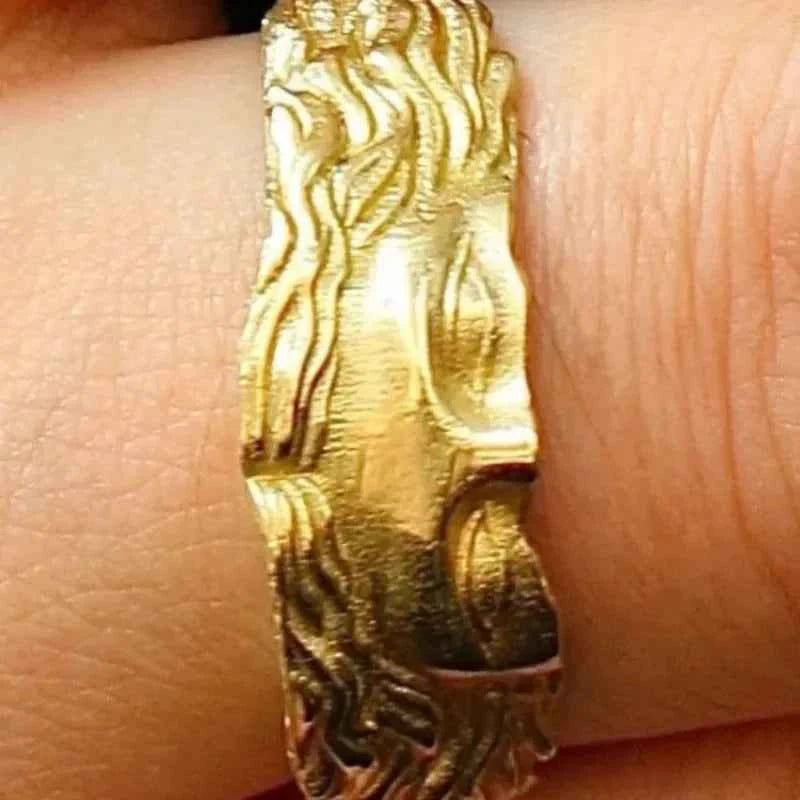 Vintage Literary Venus Face Adjustable Rings