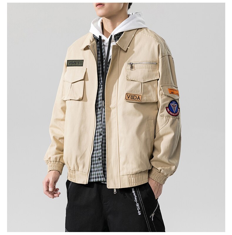 Double Welt Pocket Zipper Style Jacket