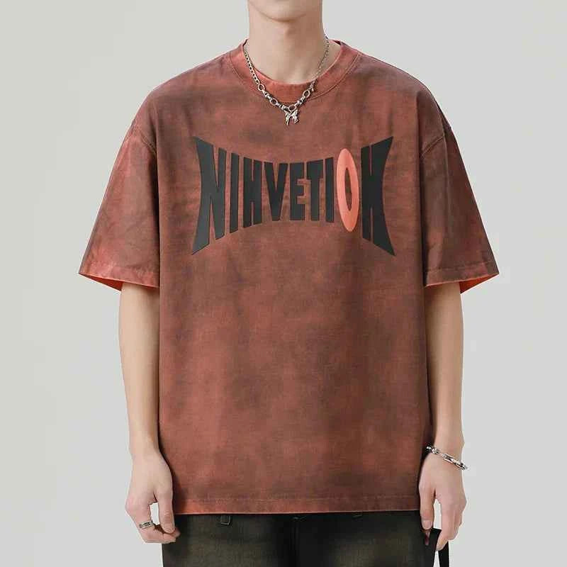 Streetwear Urban Hip Hop Print Loose T-Shirt