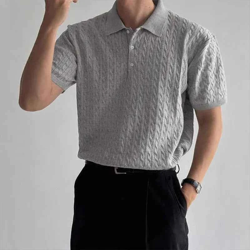 Luxury Knitted Polo Business Casual T-Shirt