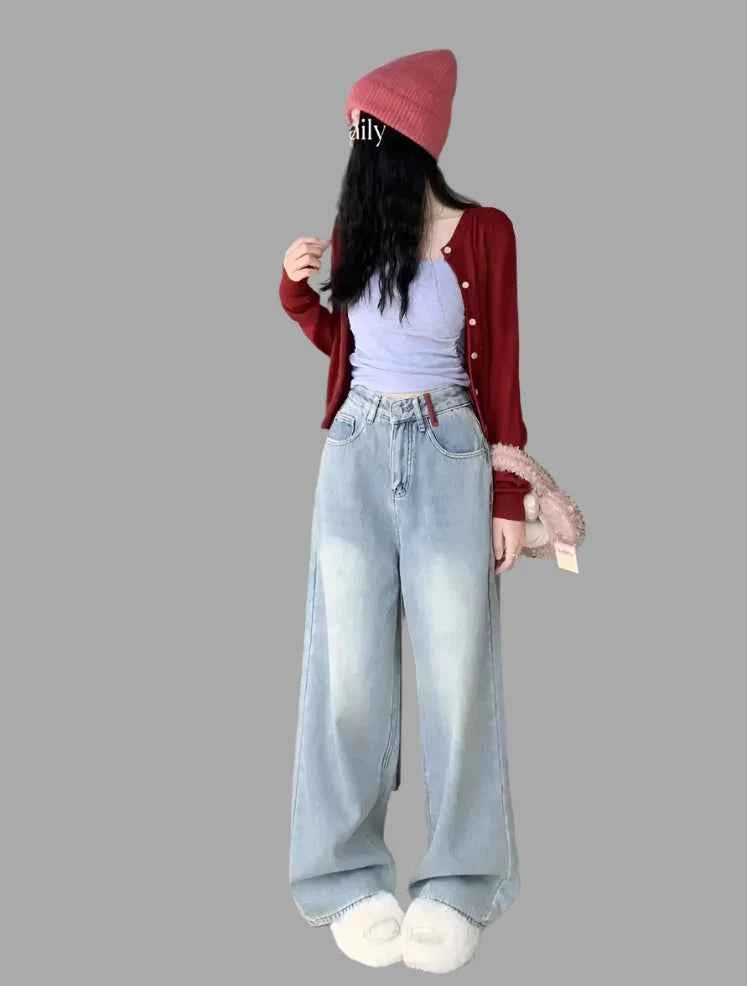 Vintage High Waisted Embroidered Denim Jeans