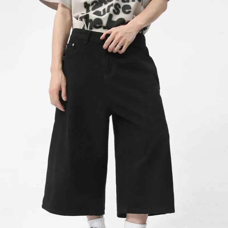 Loose Fit Retro Style Summer Denim Short