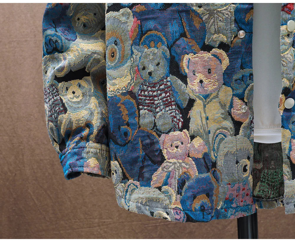 Teddy Bear Jacquard Jacket
