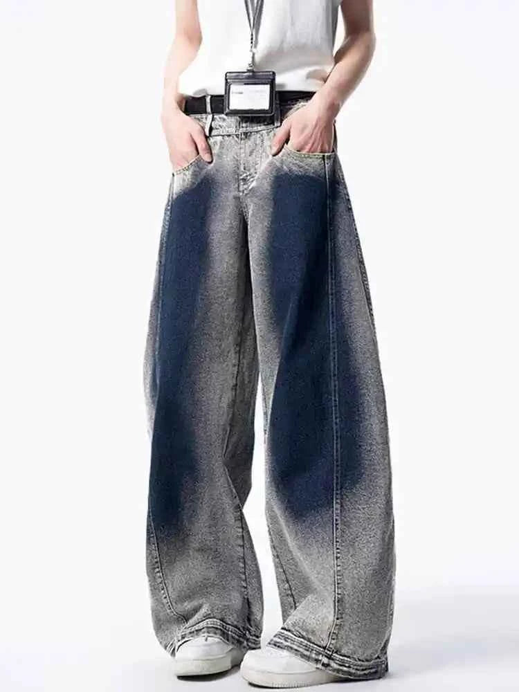 Vintage Gradient Oversize Baggy Denim Jeans
