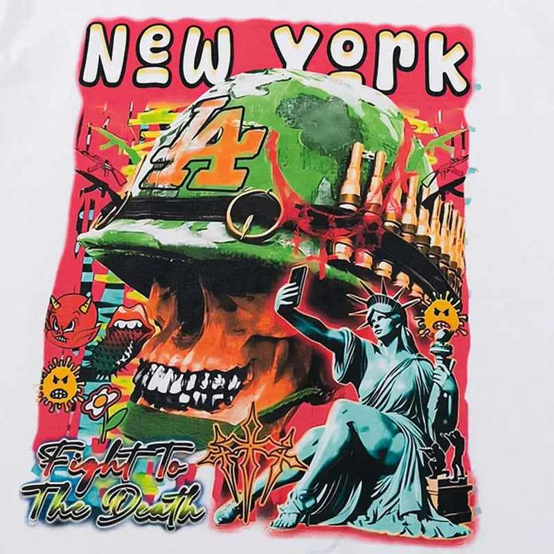 Y2K Graphic Hip Hop Funny Printed T-Shirt