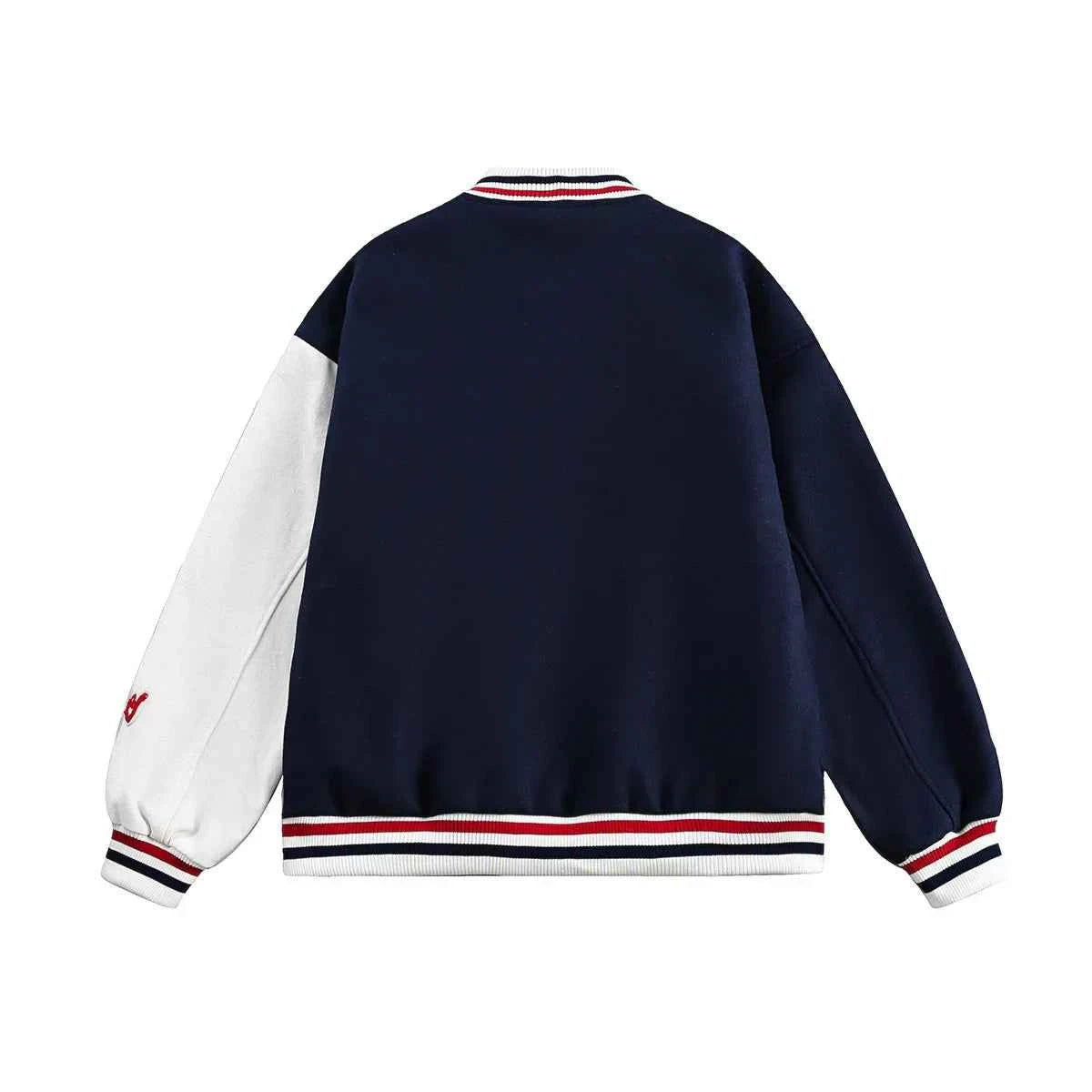 Y2K Embroidered Patchwork Baseball Varsity Jacket