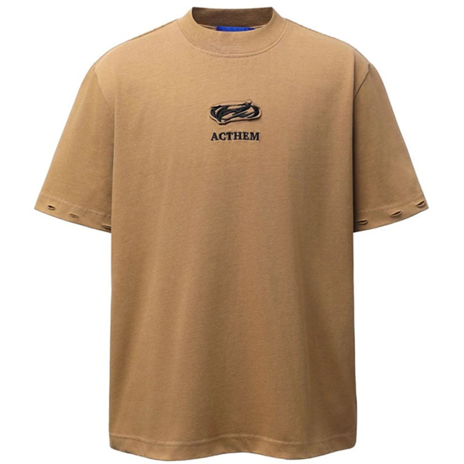 Streetwear Letter Patchwork Oversized T-shirts