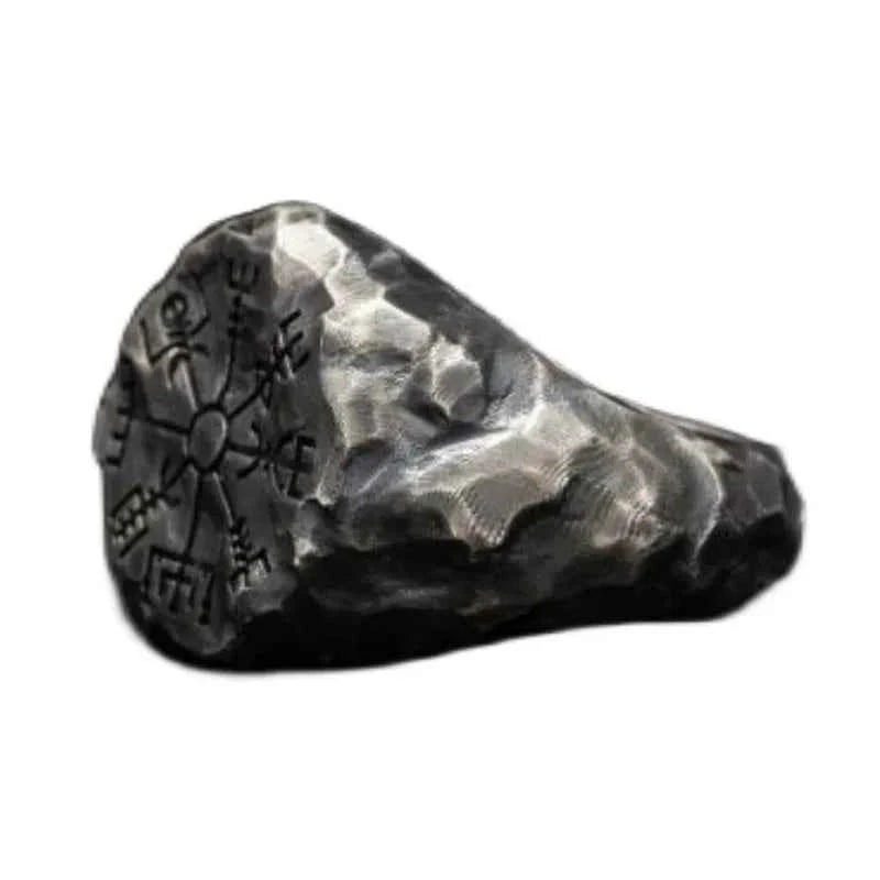 Handmade Antique Viking Vegvisir Rune Ring