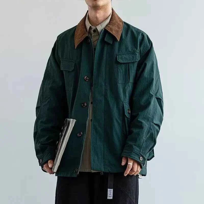 Men Classic Trendy Loose Retro Jacket