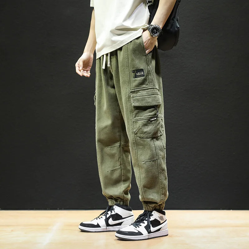 Straight Fit Elastic Ankle Length Pants