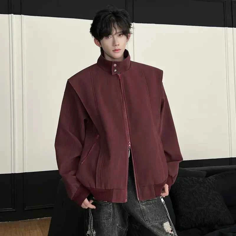 Autumn Deconstruction American Zipper Jacket