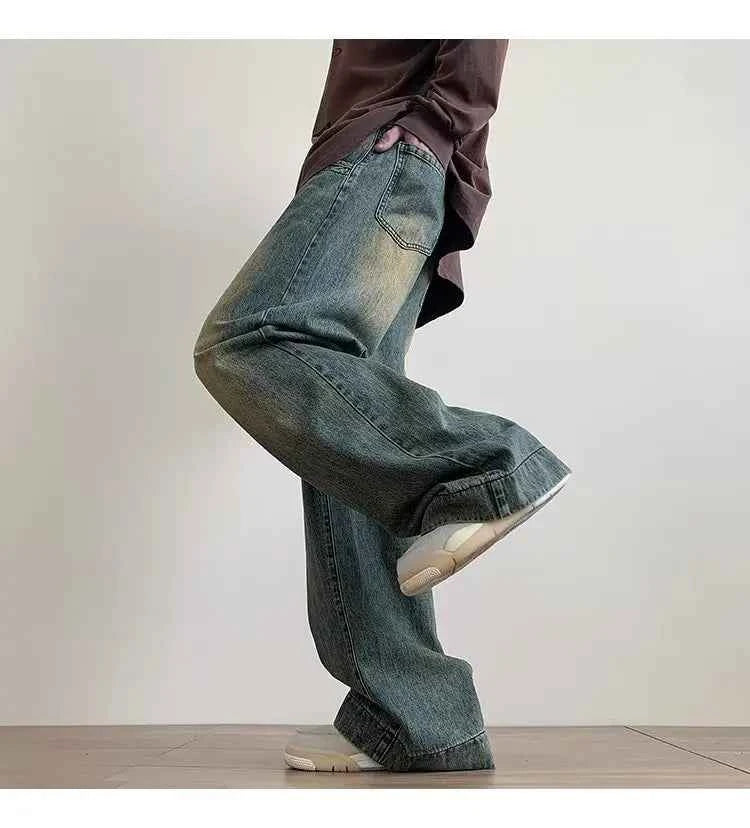 Vintage Blue Wide Legged Denim Jeans