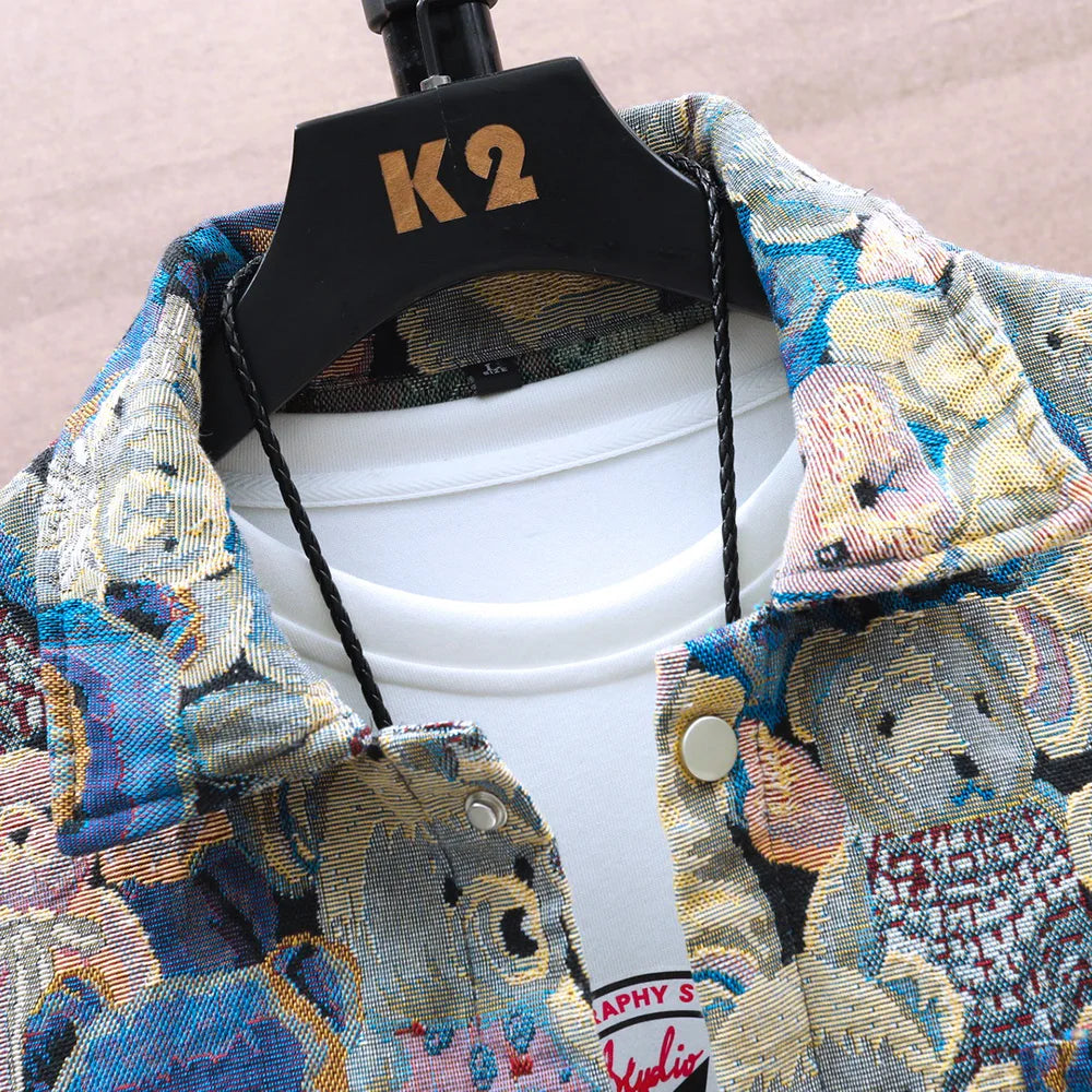 Teddy Bear Jacquard Jacket