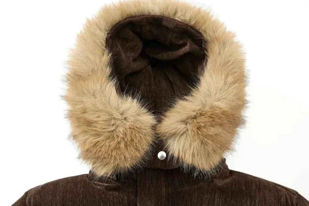 Elevated High Street Hooded Faux Fur Jacket