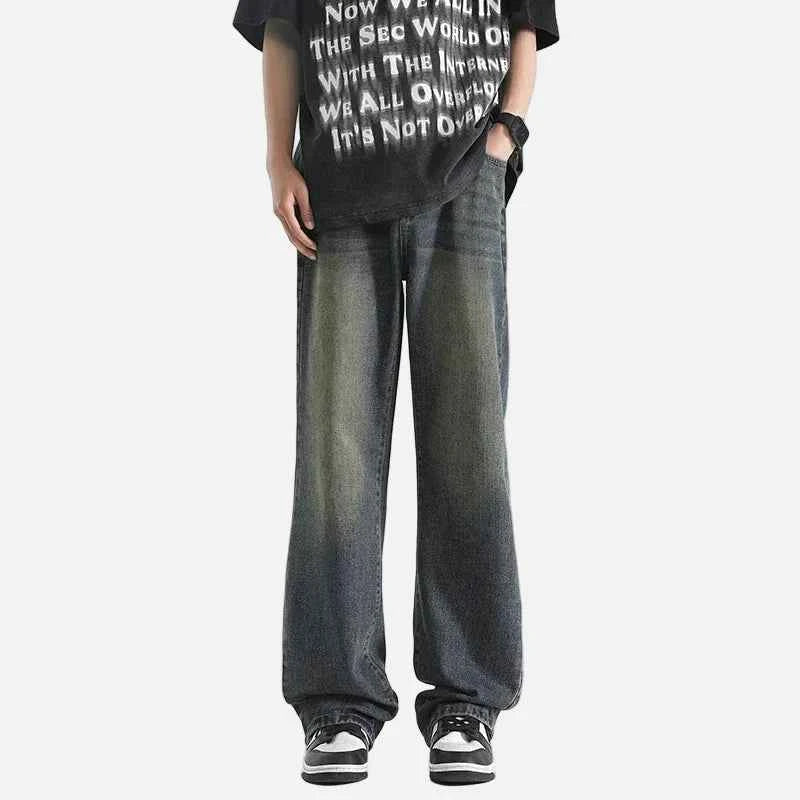 Trendy Ombre Flare Jeans