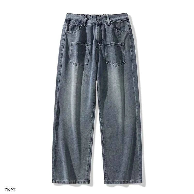 Y2K Loose Korean Straight Leg Denim Jeans