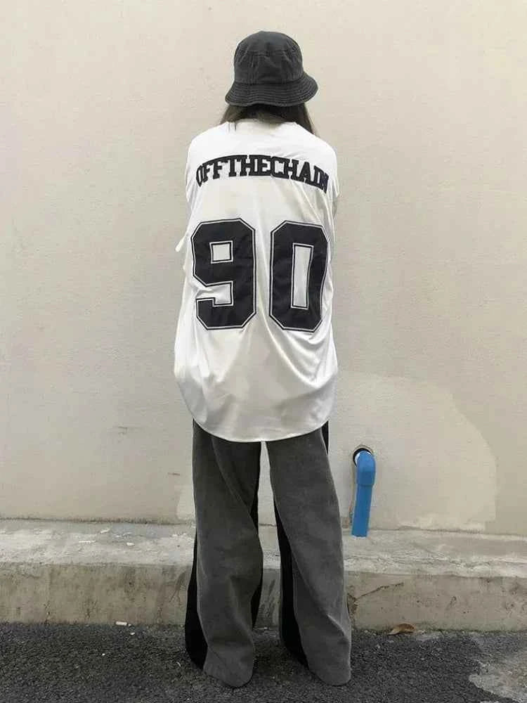Streetwear Oversize Vintage Printed Hip Hop Shirt