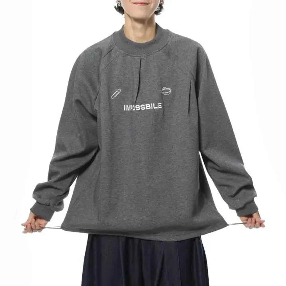 Retro Embroidery Pullover Casual Sweatshirt
