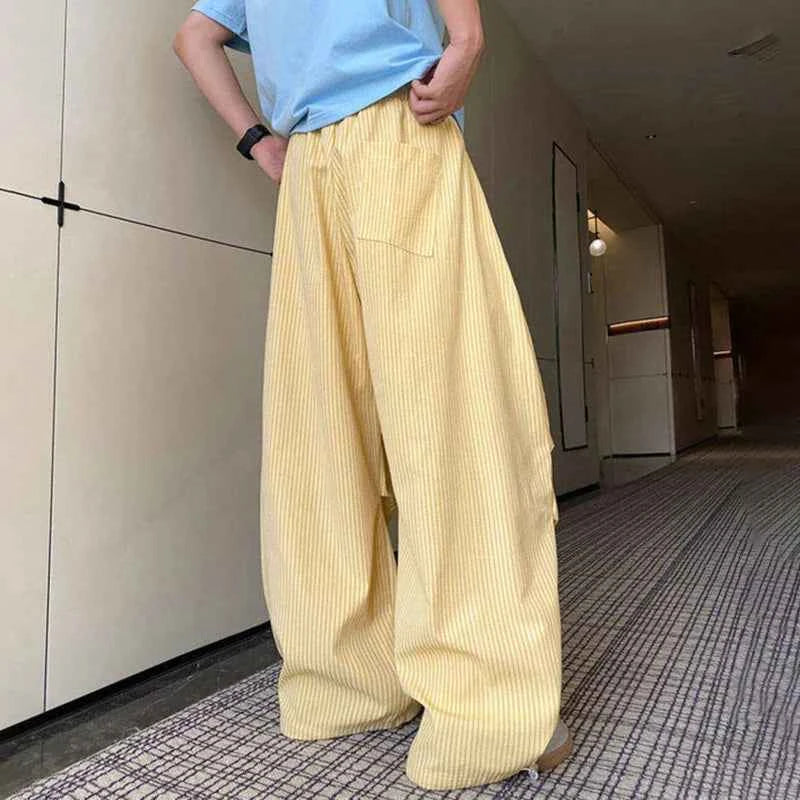 Trendy Handsome Wide Leg Casual Pants