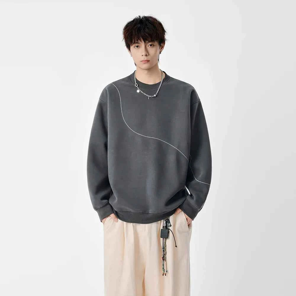 Y2K Cozy Embroidered Long Sleeve Sweatshirt
