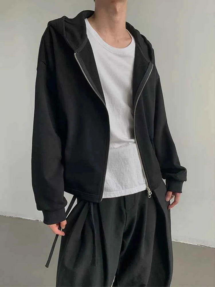 Cool Cozy Korean Zip Hoodied Sweatshirt
