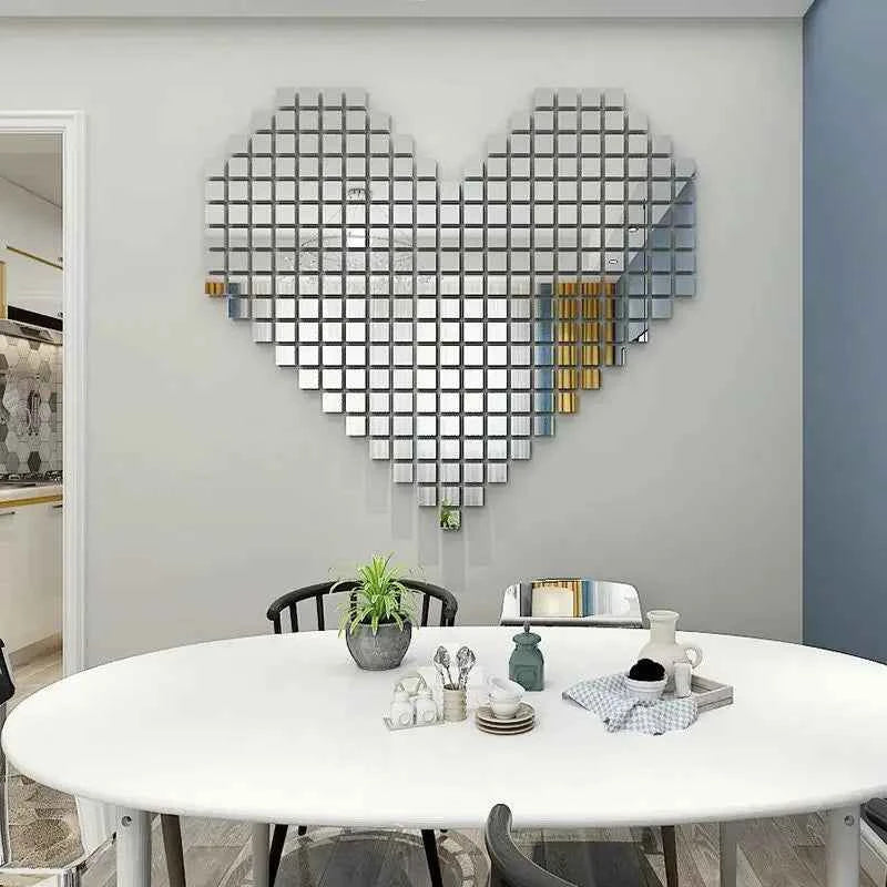 100 Pieces Shaped Small Mirrors