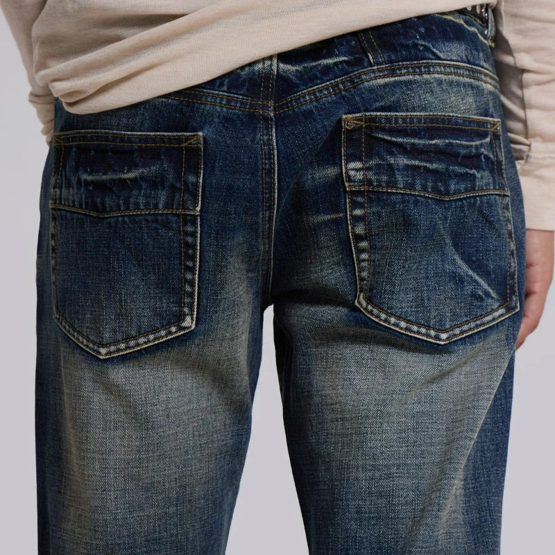 LUW Washed High Street Unisex Streetwear Jeans - Luxuryurbanwear