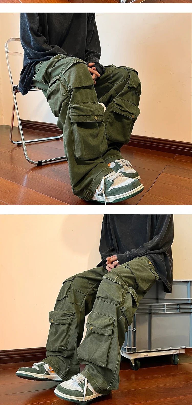 Baggy Style Multi-pockets Tooling Pants