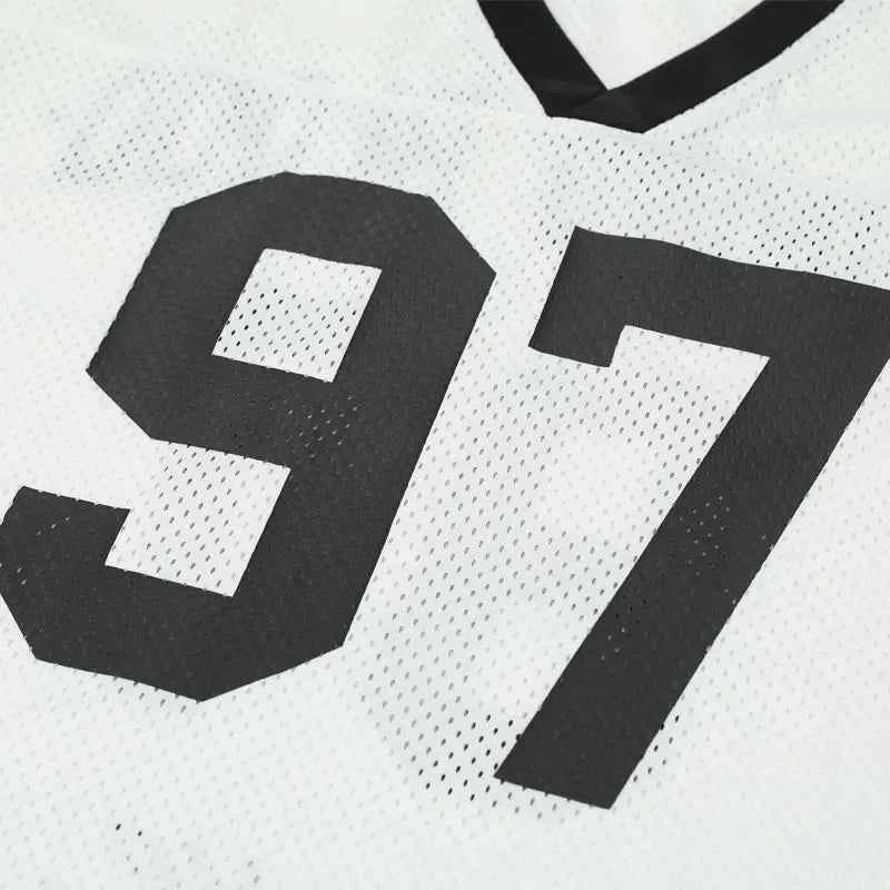 Insulated Retro Mesh Graphic Printed Sport T-Shirt
