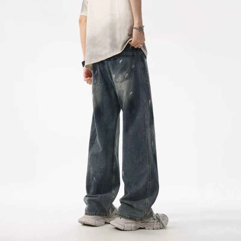 High Quality Loose Graffiti Straight Jeans
