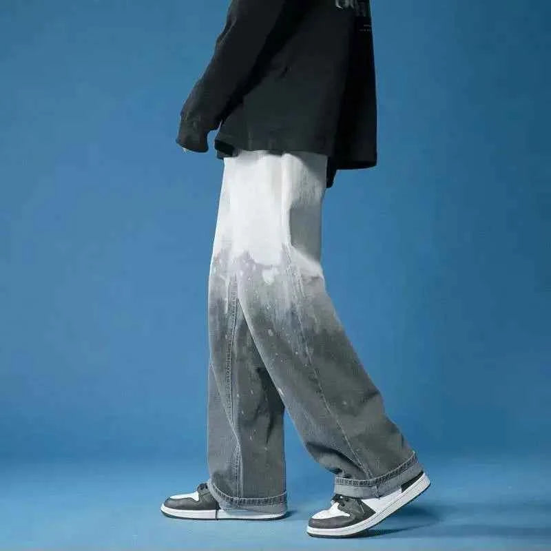 Oversize Gradient Cool Wide Leg Jeans