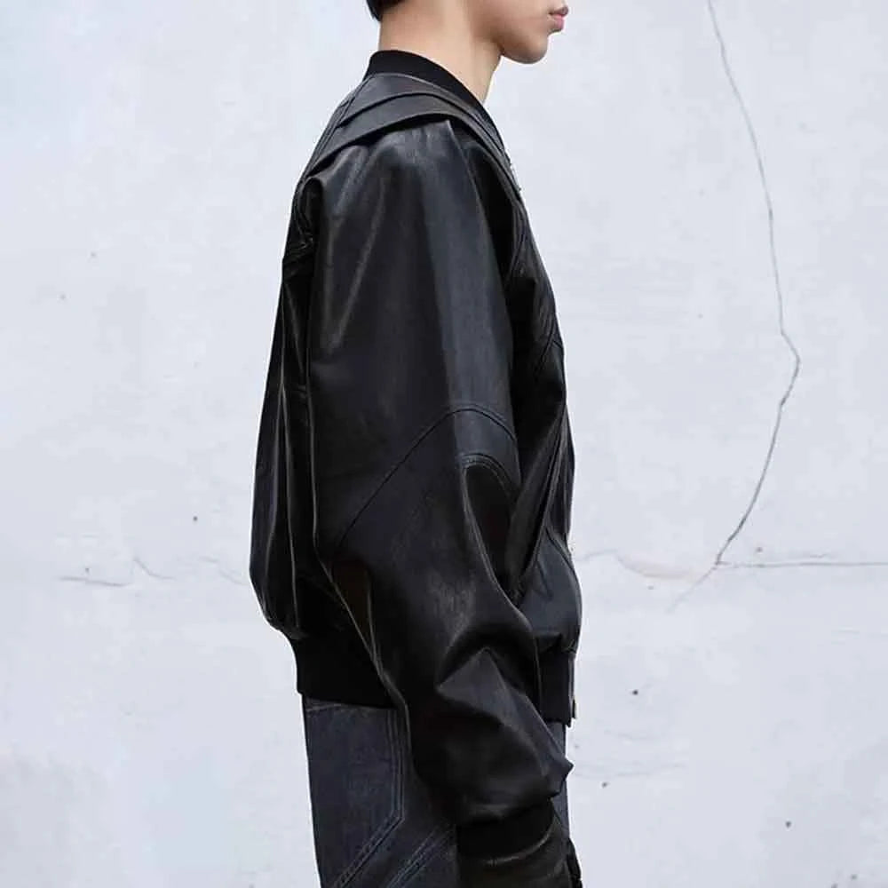 Streetwear American Style Winter Leather Jacket