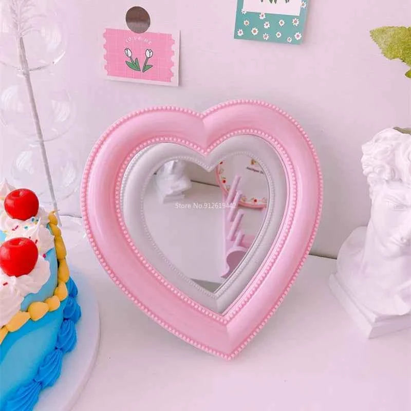 Y2K Heart Shaped Mirror