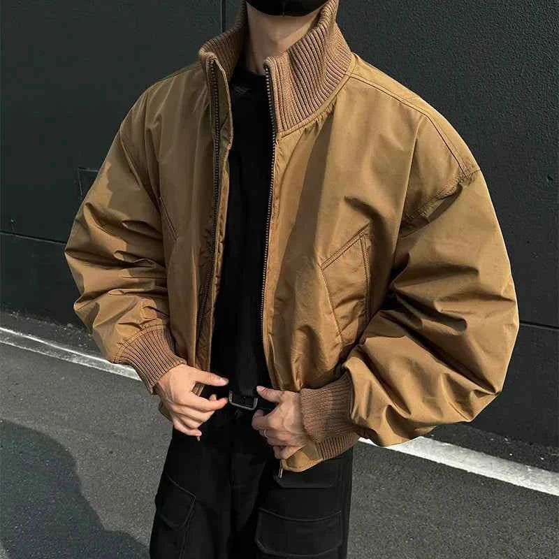 American Flight Stand Collar Bomber Jacket