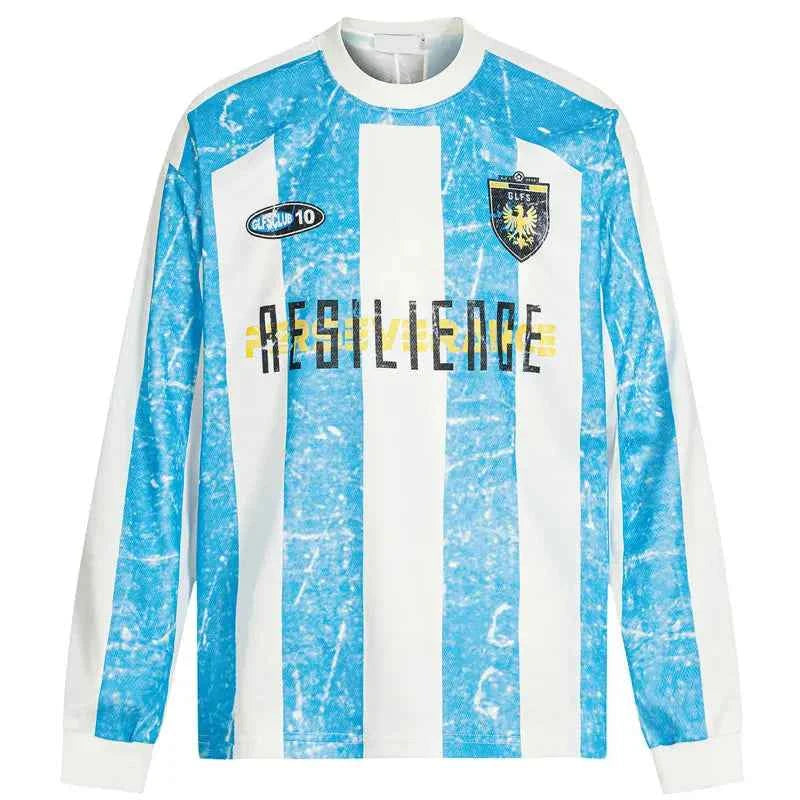 Elevated Tie Dye Mesh Striped Long Sleeve T-Shirt