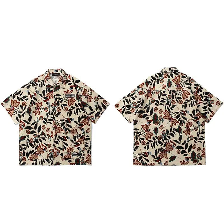 Colorful Floral Art Short Sleeves T-Shirt