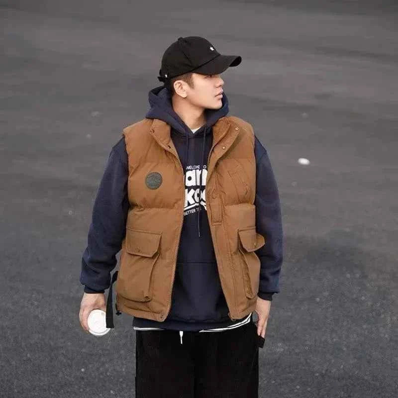 Japanese Trend Thickened Winter Cotton Vest