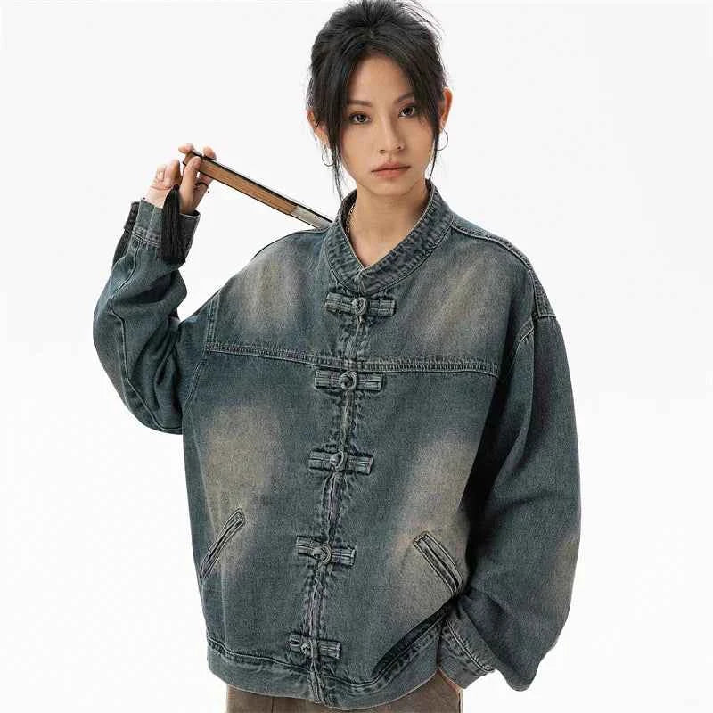 Women Comfort Blue Cotton Denim Jacket