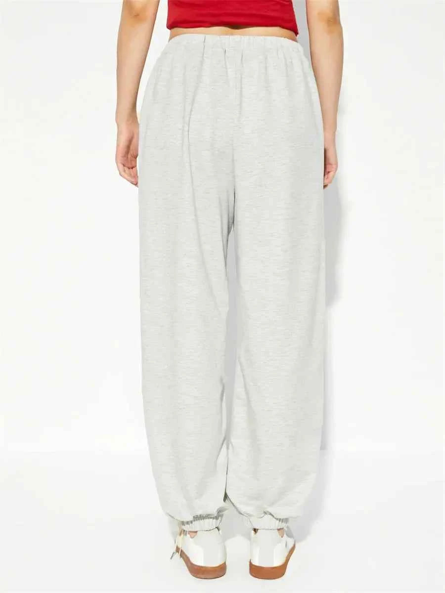Comfortable Letter Print Drawstring Sweatpants