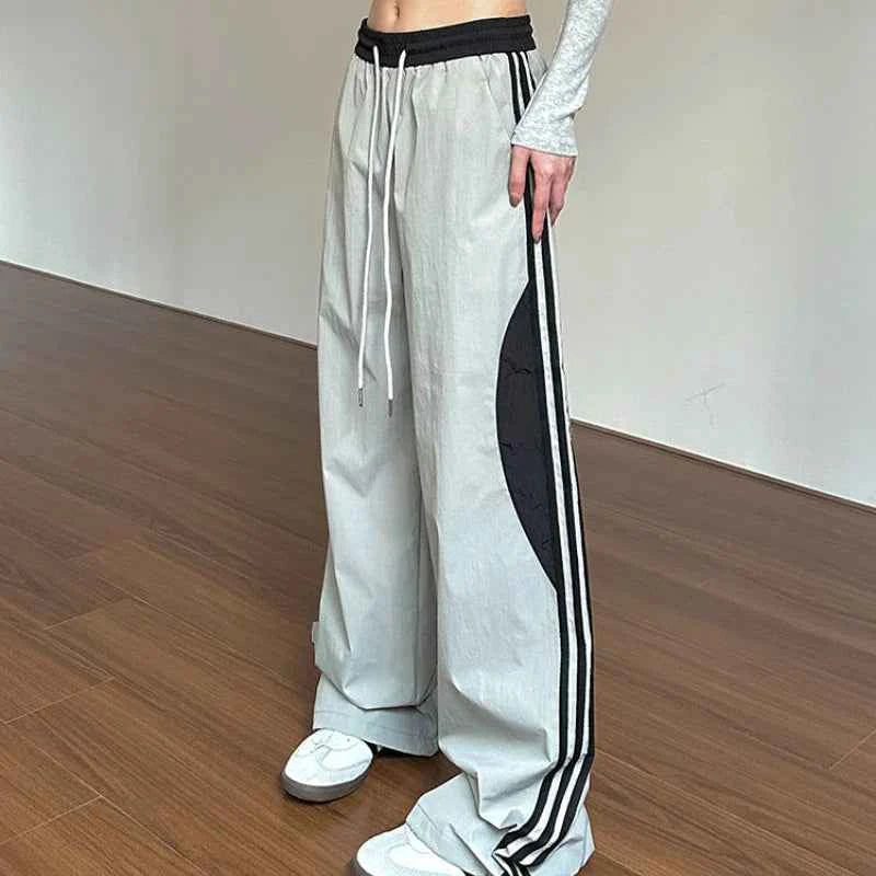 Retro Side Striped Paratrooper Charge Sweatpants
