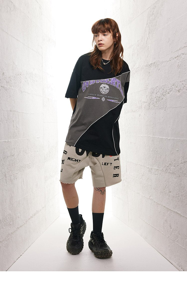 Don't Want To Struggle Patchwork T-Shirt