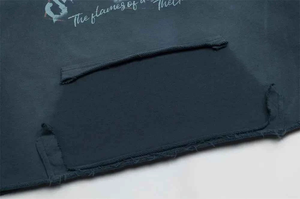 Sweat Patchwork Distressed